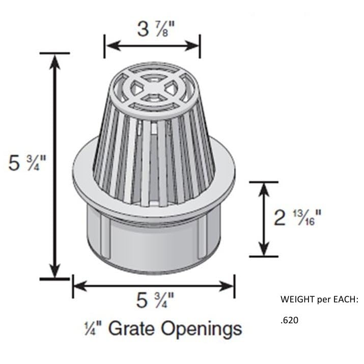 NDS 6 in. Atrium Grate, Connects to 6 in. Spee-DBasin, 6 in. Drain Pipes and Fittings, Green Plastic - Image 3